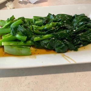 Chinese broccoli  at Asian Vegan Bistro in Bakersfield