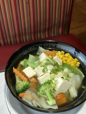 Vegetable and tofu ramen  at Asian Vegan Bistro in Bakersfield