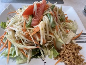 Papaya salad  at Asian Vegan Bistro in Bakersfield