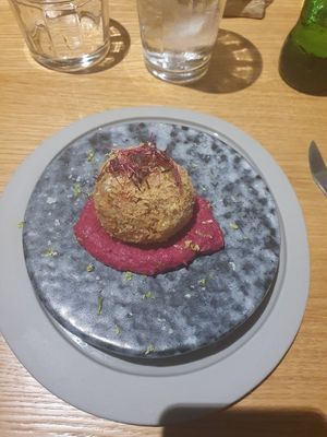 Vegan bomb starter at Three House Hotel & Gastrobar in Funchal