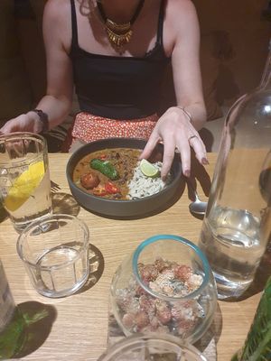 Chilli sin carne (no raita) at Three House Hotel & Gastrobar in Funchal