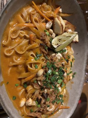 Drunken Thai - pad Thai with tofu and curry, very good!  at Three House Hotel & Gastrobar in Funchal