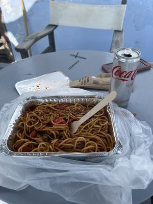 Pasta at Lotza in Santorini