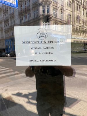 Closed on Sunday  at Front Food in Vienna