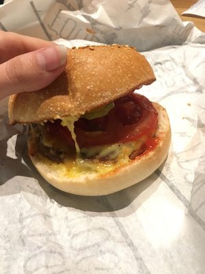 Cheese burger at Front Food in Vienna
