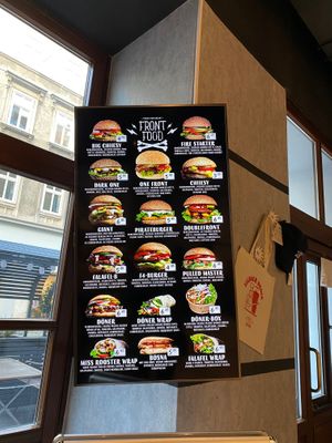Menu at Front Food in Vienna