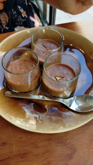 Chocolate mousse off the afternoon menu  at NIYA in Casablanca