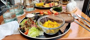 Brunch plate at NIYA in Casablanca