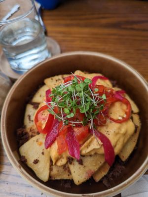 homemade nacho chips at NIYA in Casablanca