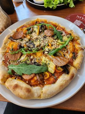 Pizza at NIYA in Casablanca