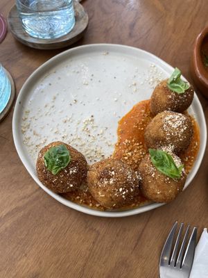 Arancini  at NIYA in Casablanca