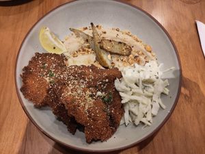 Milanese oyster mushrooms at NIYA in Casablanca