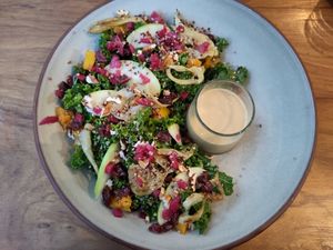 Kale salad at NIYA in Casablanca