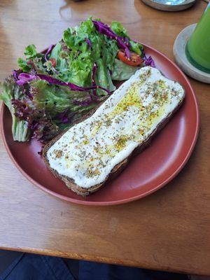 Moroccan toast - cashew cream topping at NIYA in Casablanca