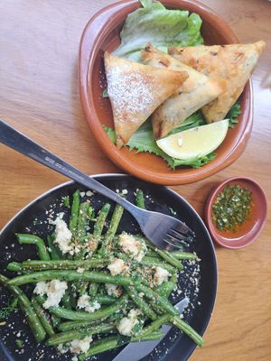 Spin on pastille with green beans at NIYA in Casablanca