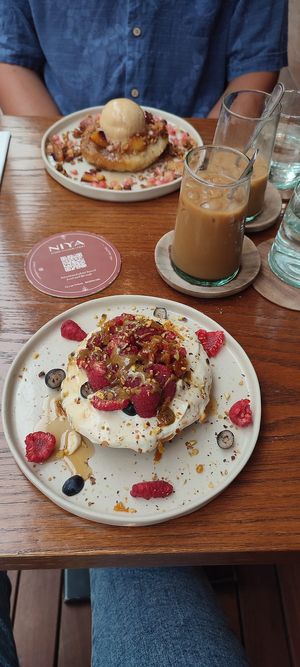 Pancakes & Iced coffee   at NIYA in Casablanca