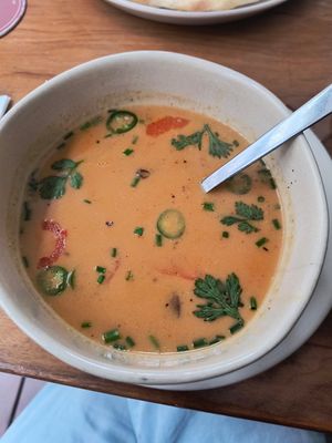 Thai soup at NIYA in Casablanca
