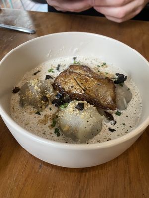 Mushroom ravioli   at NIYA in Casablanca