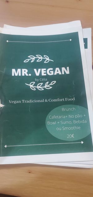 Menu at Mr. Vegan in Costa Da Caparica