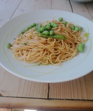Kokos-Limetten-Pasta at Küchenwerkstatt in Juist