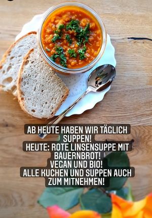 Vegan Soup at Cafe Kakadu in Offenburg