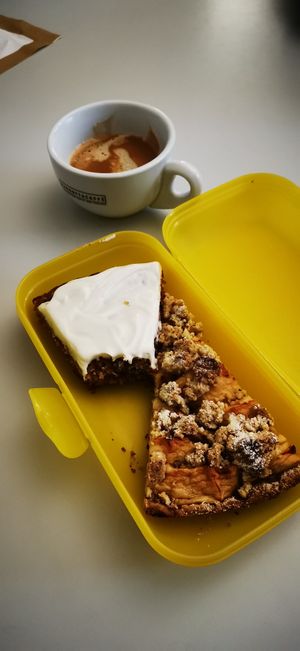 Cake to take away. Bad picture - gorgeous cake☺️ at Cafe Kakadu in Offenburg