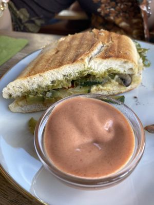 Vegan panini  at Cafe Kakadu in Offenburg