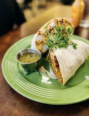 Vegan Breakfast Burrito  at The Paisley Cafe in Orangevale