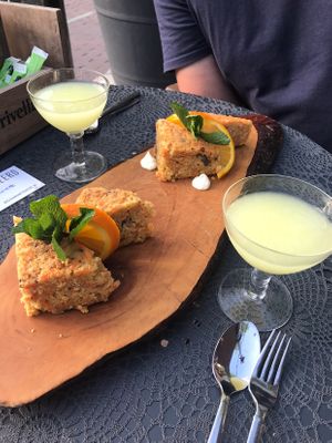 Carrot cake & limoncello at Touché in Assen
