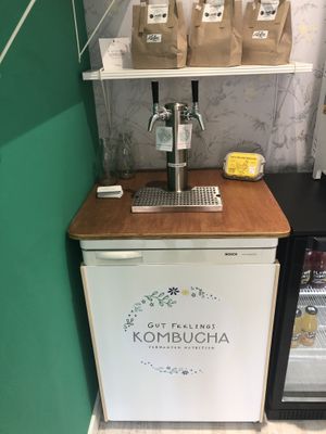 Kombucha tap at Butterfly Effect Banchory  in Banchory