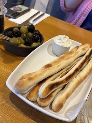 Dough sticks - great!  at Amici in Torquay