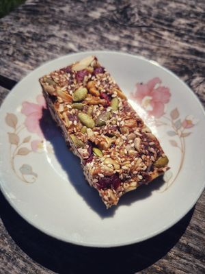 Raw vegan energy bite at Courthouse Cafe in Collingwood