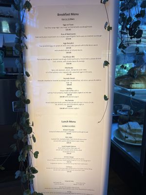 Menu…sure they could adapt  at Courthouse Cafe in Collingwood