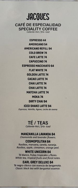 Coffee and tea  at Jacques in San Miguel De Allende