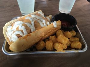 Buffalo Philly cheesesteak at Your Local Seitanist in Chattanooga