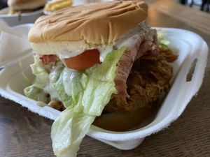 Chickn bacon ranch sandwich  at Your Local Seitanist in Chattanooga
