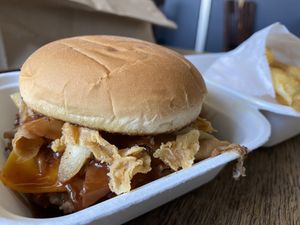 Chophouse burger  at Your Local Seitanist in Chattanooga