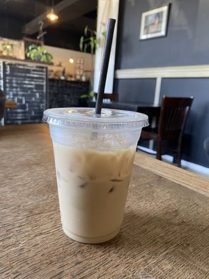 Iced latte   at Your Local Seitanist in Chattanooga