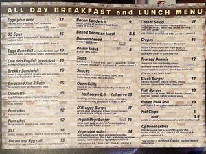 Menu at Gallery 5 in Atherton