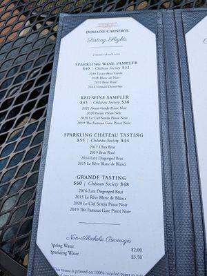  at Domaine Carneros in Napa