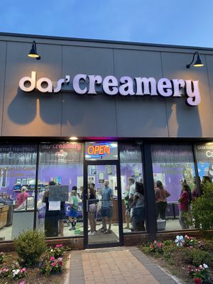 The storefront   at Das' Creamery in Budd Lake