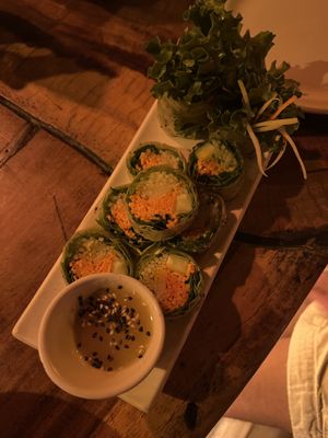 Summer rolls  at Lychee Thai Food in Brisas De Zicatela