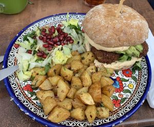 Falafel-Burger Menu  at Mahalle in Copenhagen