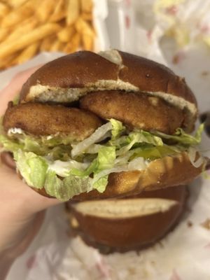 Boom chicken burger   at The Tavern in Prague