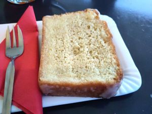 Vegan lemon cake at The Tavern in Prague