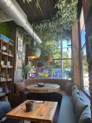 Beautiful interior  at Shanao Cafe in Malaga