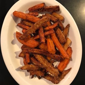mixed fries appetizer at Salt Bay Cafe in Damariscotta