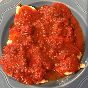 vegan ravioli at Salt Bay Cafe in Damariscotta