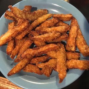 eggplant fries at Salt Bay Cafe in Damariscotta