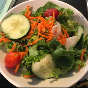 side salad at Salt Bay Cafe in Damariscotta